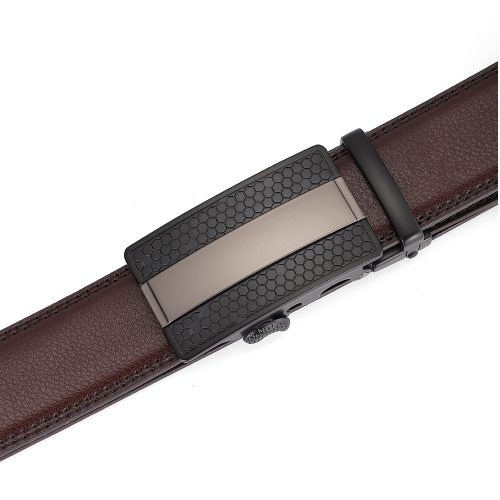 Dây nịt da bò nam Navy DND012-194 Nâu