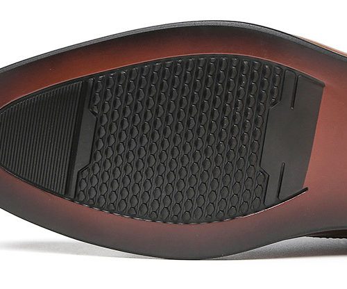 Giày tây Oxford, cao su gót cao 3-4cm Navy GTD022-Đen