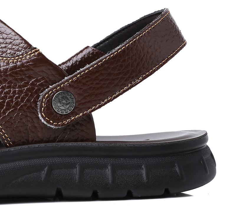 Giày sandal da bò thật