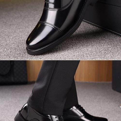 Giày tăng chiều cao công sở 6cm Navy GTD030-1019 Kiểu buộc dây tăng chiều cao