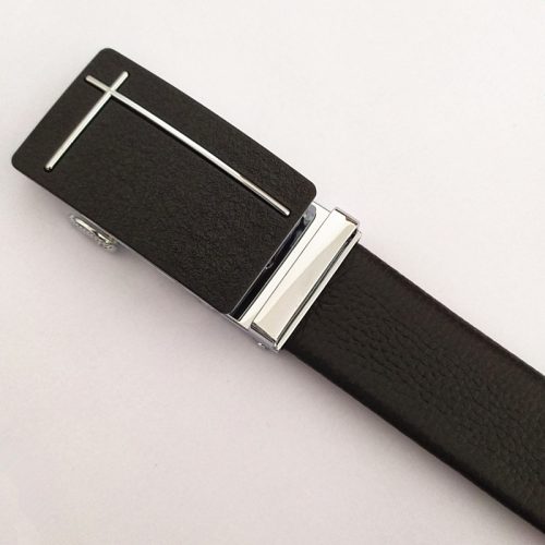 Thắt lưng da thật Navy DND020-Bạc mờ