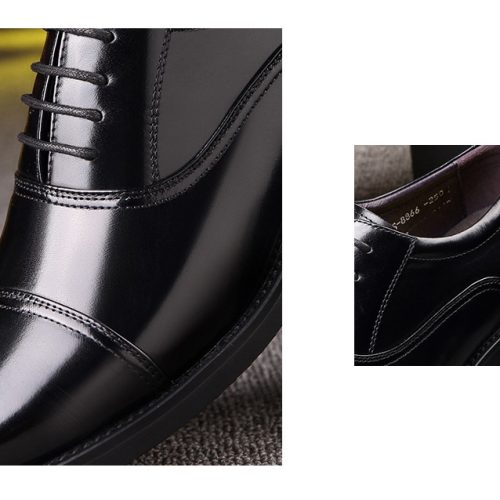 Giày tăng chiều cao công sở 6cm Navy GTD030-1019 Kiểu buộc dây tăng chiều cao