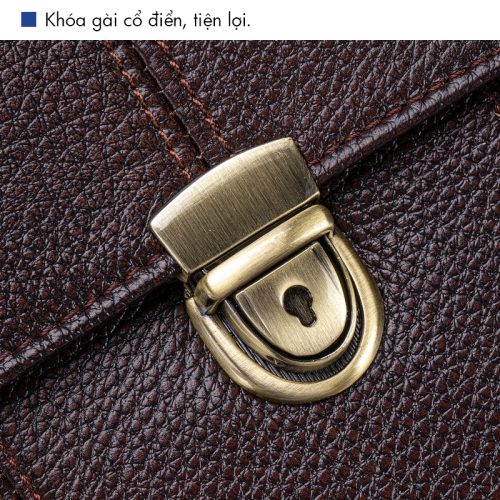 Cặp Da Thật nam Cao Cấp CVD068 Nâu