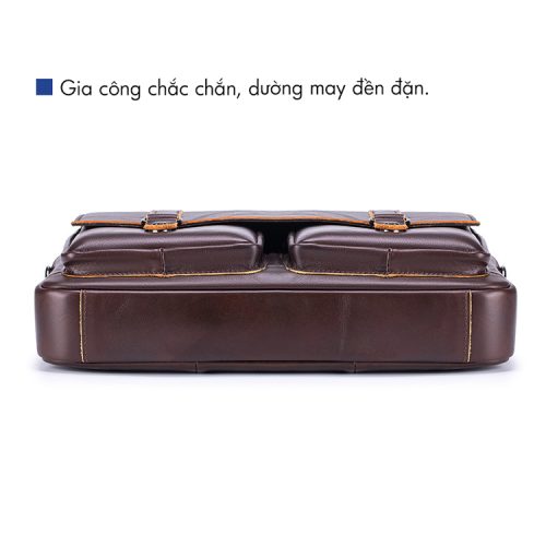 Cặp Da Cao Cấp Da Bò Thật CVD069 Đen