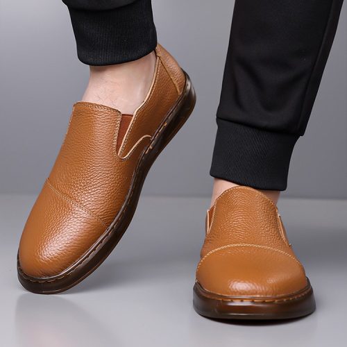 Giày Tây Nam Da Bò Thật GTD055 Be