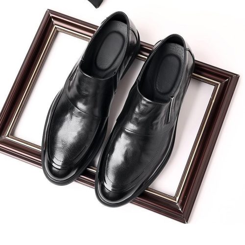 Giày Lười Da Nam Da Bò Thật GTD059 Nâu